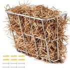 Vevor Livestock Hay Feeder 18.5 Gallons Wall Mounted Goat Hay Rack for Horses