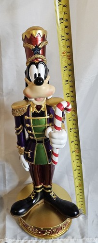 Disney Christmas Goofy 18” Nutcracker Holiday Lights & Music Statues - Picture 1 of 4