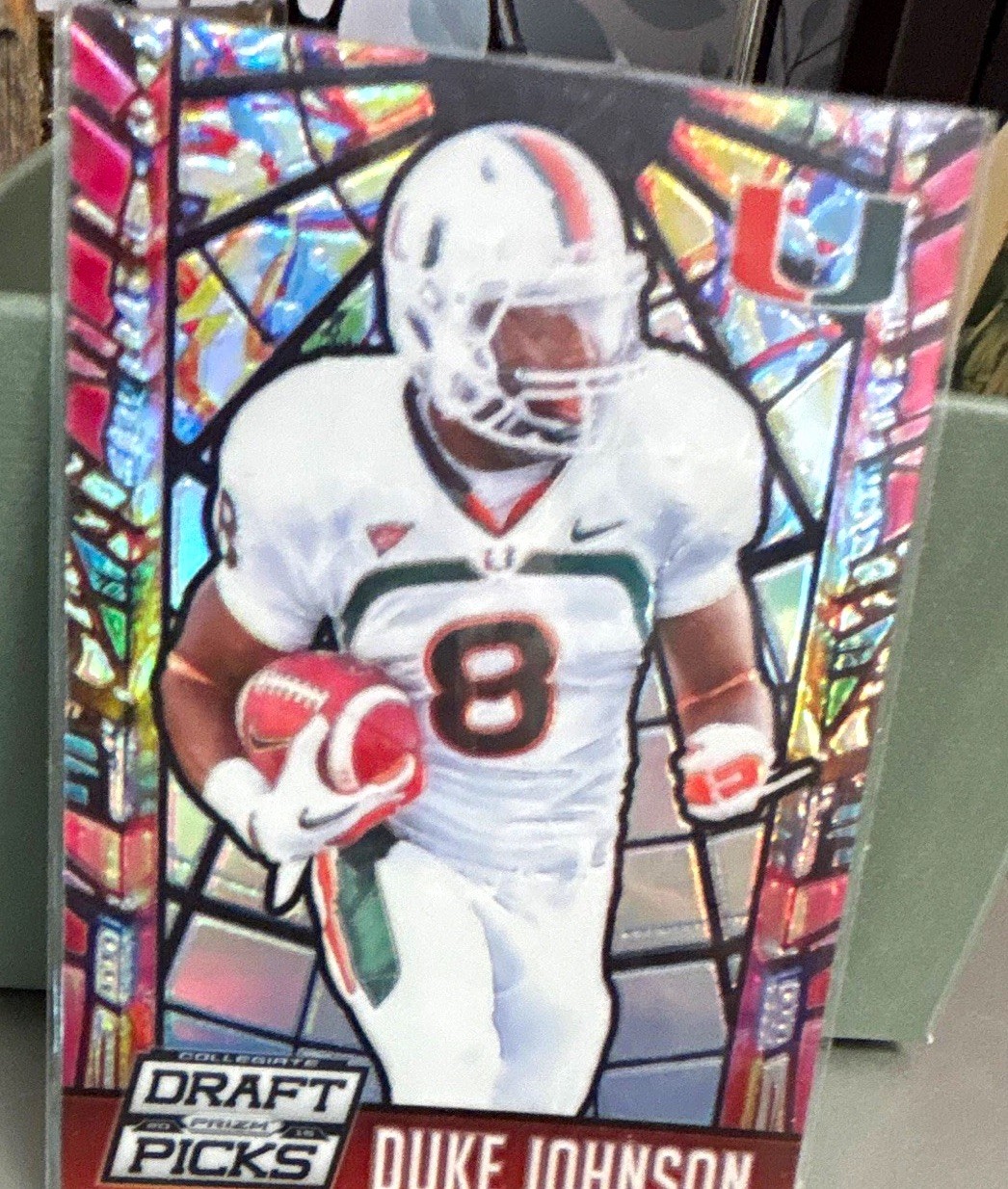 Panini 2015 Prizm Collegiate Draft Picks Duke Johnson #68 Miami Hurricanes Prizm