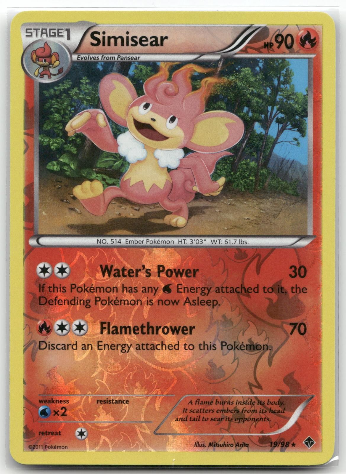 Simisear 19/98 Emerging Powers Rare Reverse Holo Near Mint