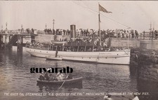 The River Fal Steamers SS Queen of Fal, Passengers embarking pier RP  - Falmouth