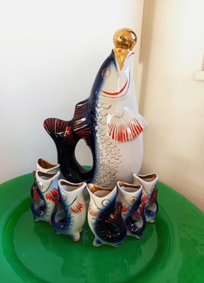 Porzellan-Fisch-Set