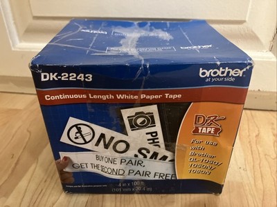 Brother DK-2243 4'' x 100' Continuous Roll Paper Tape GENUINE OEM DK2243 BAD BOX