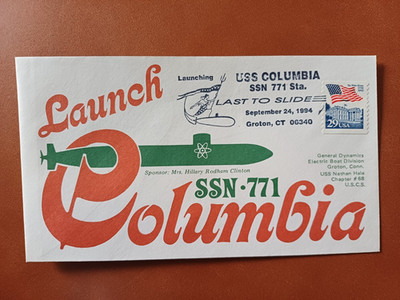 US Navy: USS Columbia (SSN 771), Launching 1994, #7