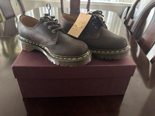 Dr. Martens 1461 Made in England brown leather lace-up shoes US Womens 6 Mens 5