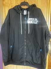 Star Wars Use The Force Stormtrooper Jacket Windbreaker Sz XL New Disney Parks