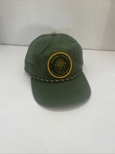 Smokey The Bear Only You Can Prevent Wildfire Snapback Hat Green Patch w/ Rope