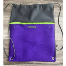 Rodan + Fields Cinch Sac Drawstring Bag Purple Gray 