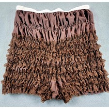 Vintage Sam s 501 Brown Ruffle Bloomers Short...