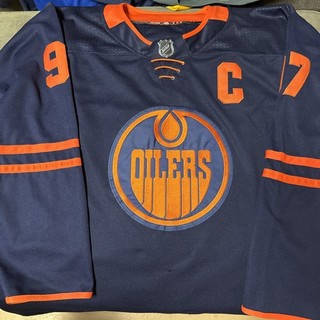 Edmonton Oilers Connor McDavid Adidas Primegreen Alternate Jersey SIZE 60 3XL