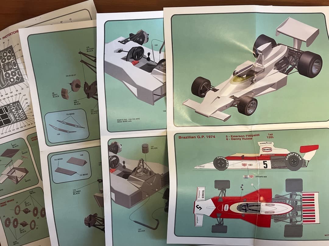 タメオTAMEO 1/43キットWCT74 MCLAREN M23 1974 Tameo 1/43 McLaren Ford M23 Fittipaldi 1974 World Champion Kit