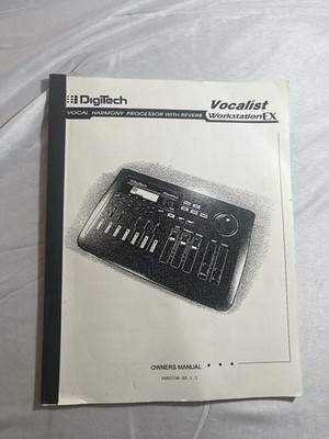 DigiTech Vocalist Workstation EX Owner s Manual Original Guide Booklet Vintage