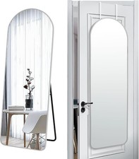 57x20 Full Length Mirror Over The Door Hanging, Floor Stand/Wall Mounted