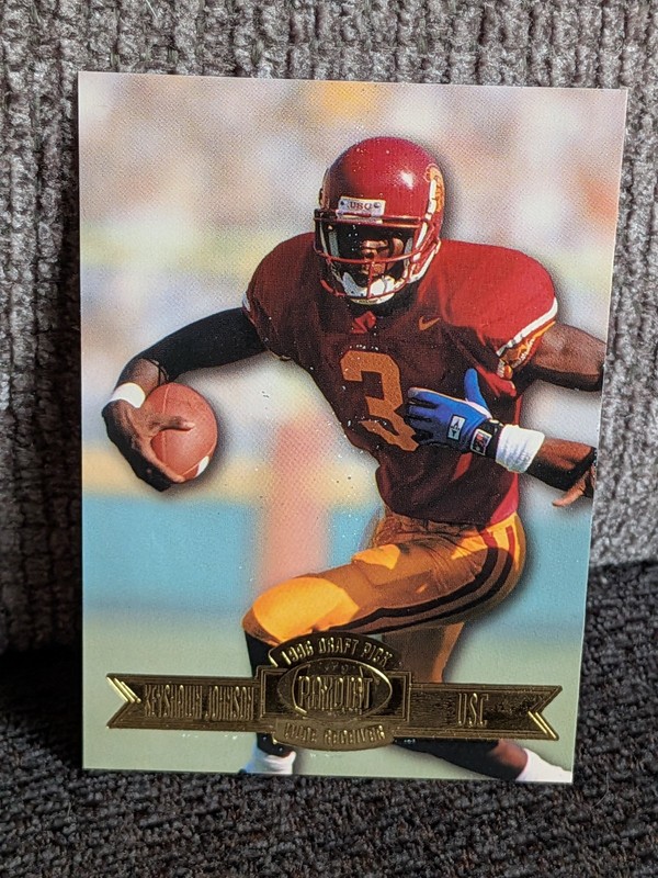 Keyshawn Johnson - 1996 Press Pass Paydirt #1 Rookie USC Trojans New York Jets