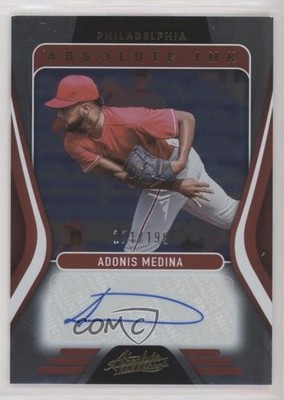 2022 Panini Absolute Ink 171/199 Adonis Medina #AI-AD Auto 2k3
