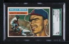 1956 Topps Wally Moon (White Back) #55 SGC 84 0q4x