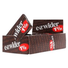 E-Z Wider - 1 1/2" Classic Brown Rolling Paper - Box of 24 Booklets with 24 L...
