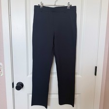 Quince Ultra Stretch Ponte Straight Leg Pants Medium Navy Classic Minimalist