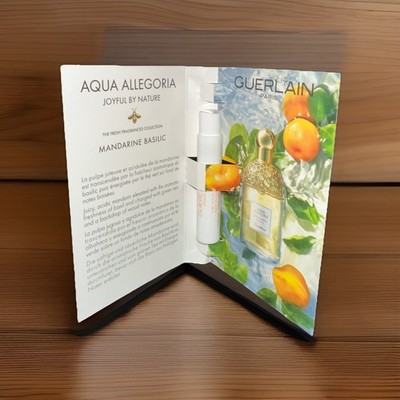 Guerlain Aqua Allegoria Mandarine Basilic EDT - .03oz New with Card! 100% AUTHEN