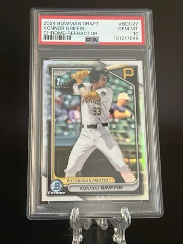 2024 Bowman Draft Konnor Griffin 1st Chrome Refractor PSA 10 GEM MINT #BDC-22