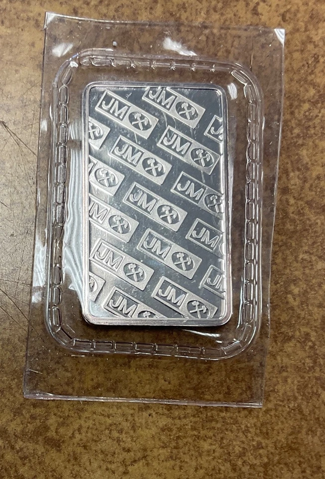 Rare JM Johnson Matthey 5 Gram Vintage Silver Bar still sealed. - Image 4 of 4