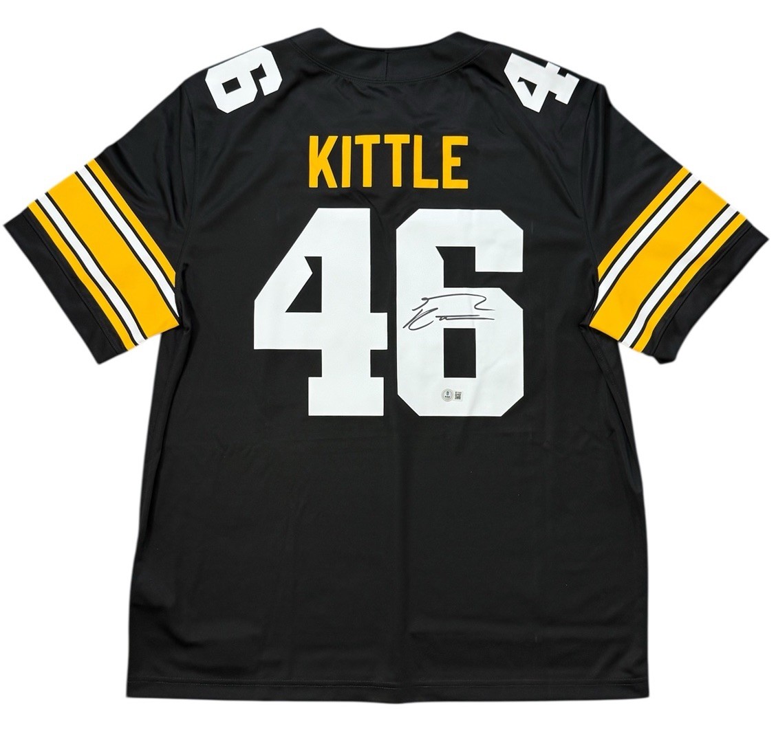George Kittle Autographed Signed Iowa Hawkeyes JERSEY NIKE BECKETT COA 