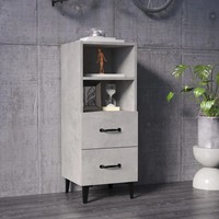 Sideboard Betongrau 34,5 X 34 X 90 Cm Aus Holzwerkstoff Kommode