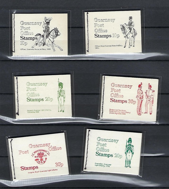 L@@K!!  6Guernsey Postage Stamp Booklets! Complete  MNH - USA SELLER!