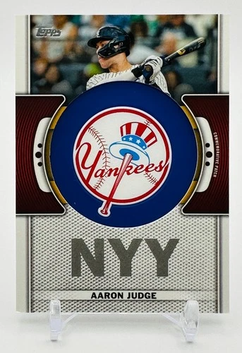 2023 Topps Series 1 AARON Judge Team Logo Patch Relic Card New York Yankees