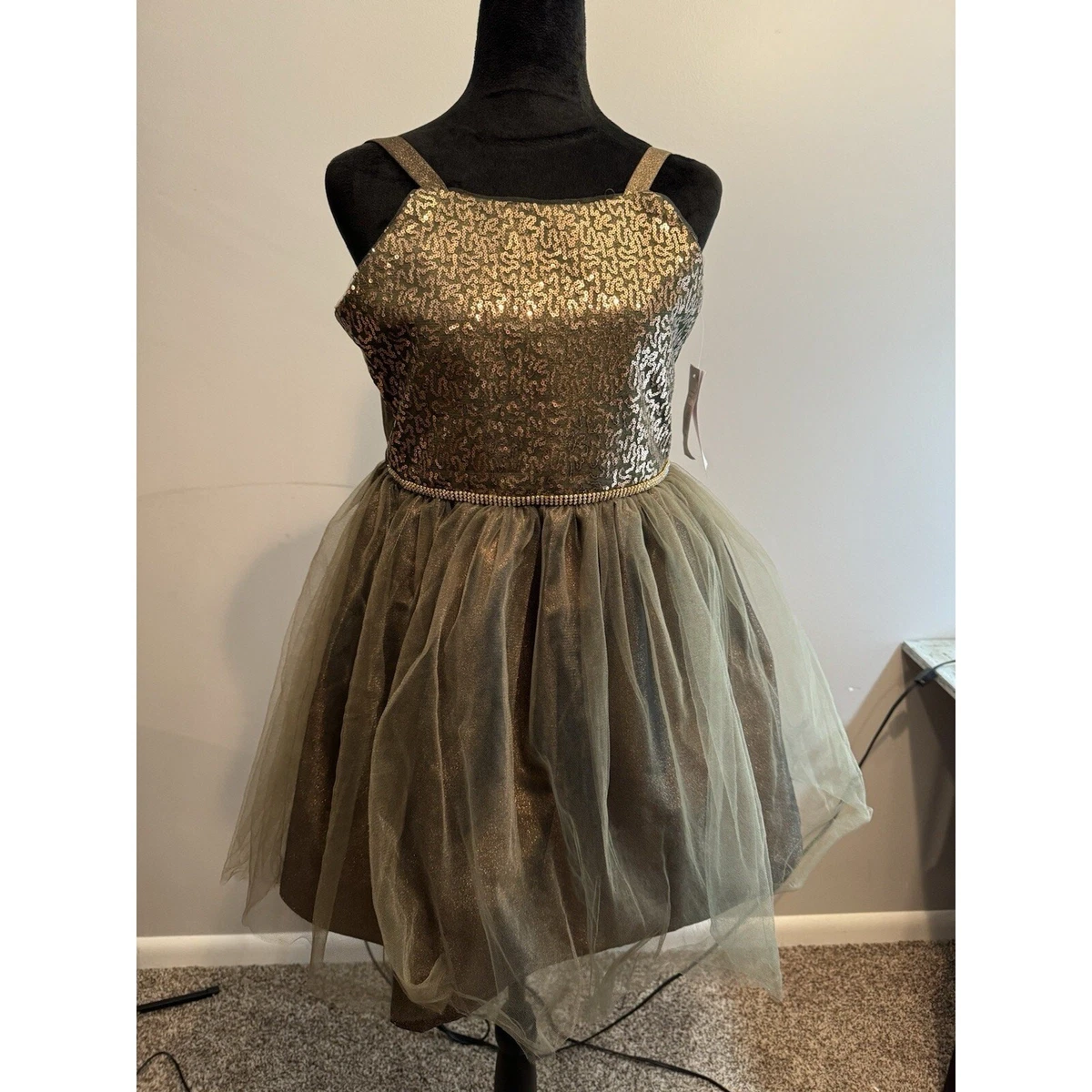 alexandre vauthier gold dress Nadine Merabi Elysia Gold Dress 8