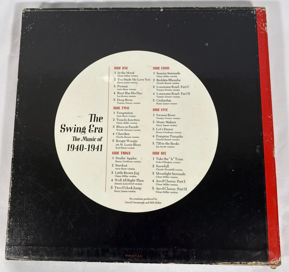 Time Life Swing Era 1940–1941 Vinyl LP Box Set Glenn Miller Harry James - Image 4 of 4