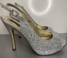Benjamin Adams Wedding Crystal Glam Heels Pumps Holiday 8 Designer Shoes 5  