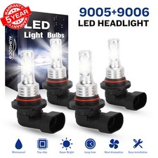 For Chevrolet Malibu 2016 2017 2018 4X LED Headlights Lights Bulbs 6000K Combo