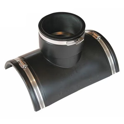 Fernco 4'' Flexible Plastic Tap Saddle Tee, Fits 6'' Pipe TST-4 Fernco TST-4