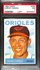 1964 TOPPS #439 HARVEY HADDIX PSA 7 NM 25743537 