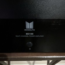 Monolith M3100 3-Channel 90W Class AB Power Amplifier XLR/RCA Black