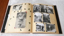 Vintage Photo Scrapbook Album 1940s  1950s Wedding Greeting Cards B W Photos