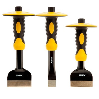 XTrade Builders Guarded Bolster And Cold Chisel Set 3 Piece X0900148
