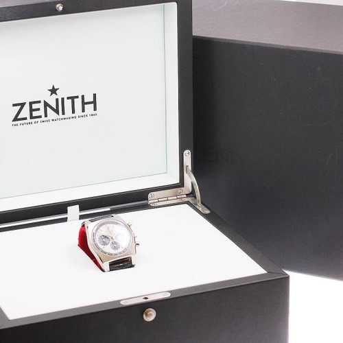 ZENITH EL PRIMERO A384 REVIVAL 03.A384.400 37mm SS White / Bla...