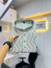 Elegant Men's Kurta Pajama Soft Silk Embroidered Indian Ethnic Festive Set