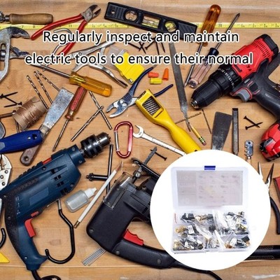 40pcs Electric Motor Carbon Brushes Set for Power Tool Repair and Maintenance