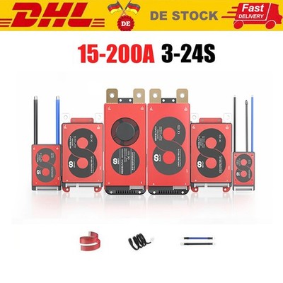 Daly BMS Li-ion LiFePo4 3S-14S 12V-48V 15A-60A BMS Common Port w/Balance &NTC DE