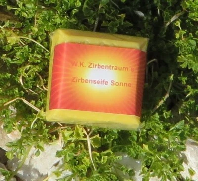 HANDMADE Zirbenseife Sonne 70 g, Zirbe, Arve, Seife