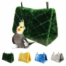 Pet Parrot Hamster Bird Tent Cage Warm Hammock Triangle Nest Cave Bed Hang Hut