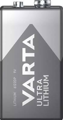 2x Varta Ultra  Lithium Batterie 9 Volt, U9VL, 6AM6, 6122 E-Block Bulk