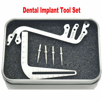 1Kit Dental Implant Guide Depth Tooth Measuring Ruler Tool Calipers S+L Ridge 