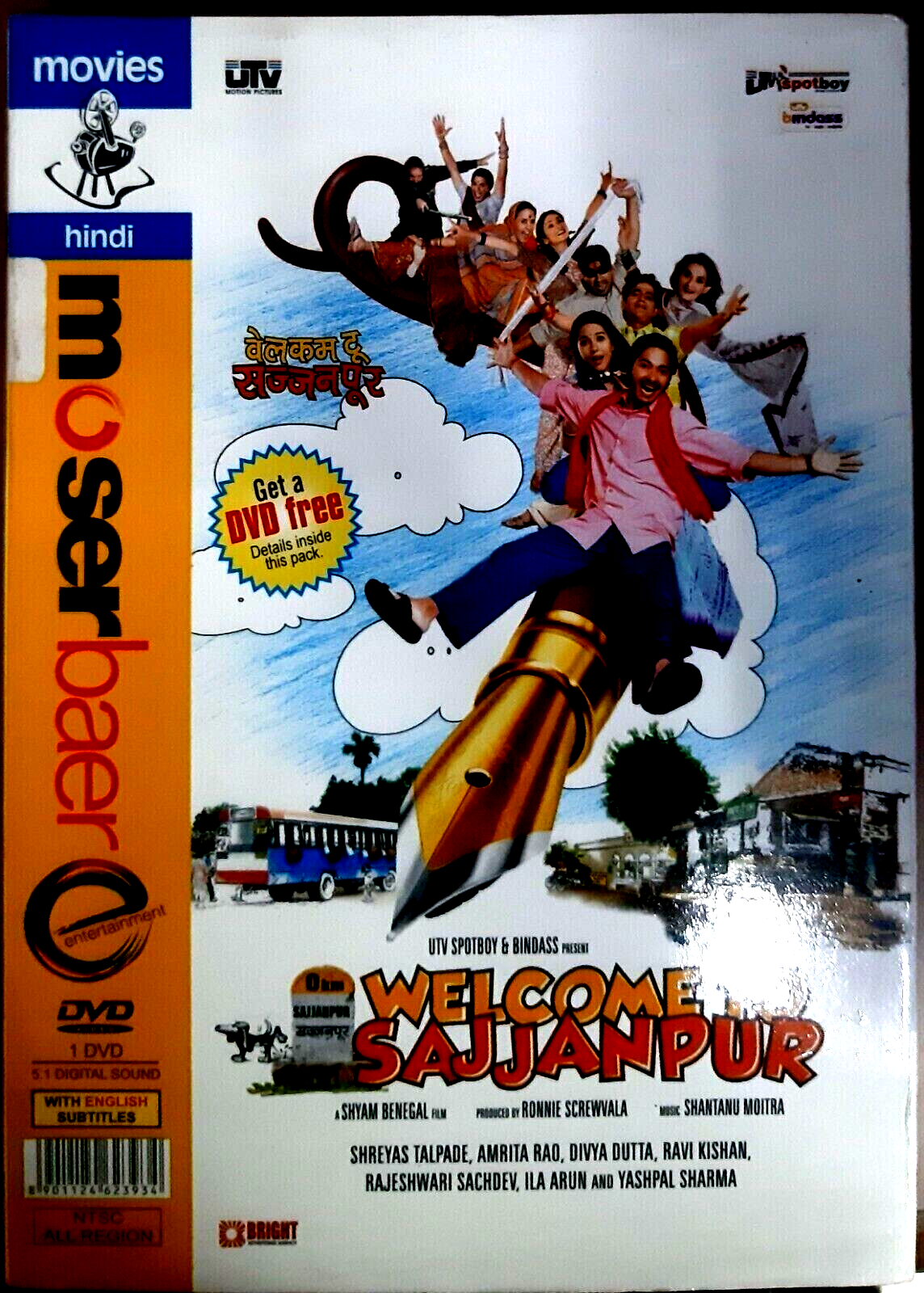 WELCOME TO SAJJANPUR ~  Shreyas Talpade, Amrita Rao, Divya Dutta - BOLLYWOOD DVD