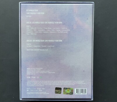 BTS-LOVE YOURSELF NEW YORK DVD FULL SET TAEHYUNG PHOTO CARD DVD IS