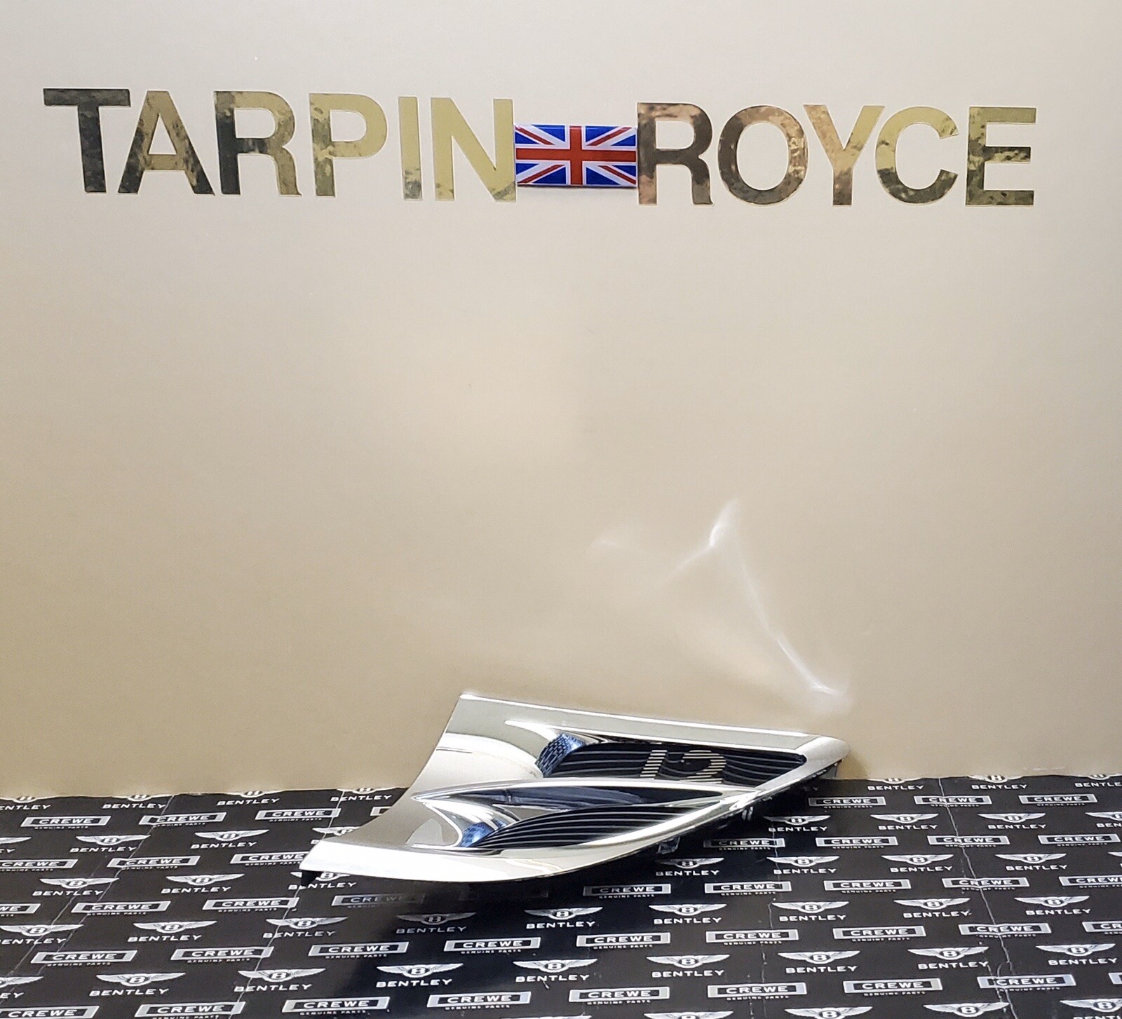 Bentley Continental GTC W12 Fender Chrome Side Grill Wing Vent. #Q2