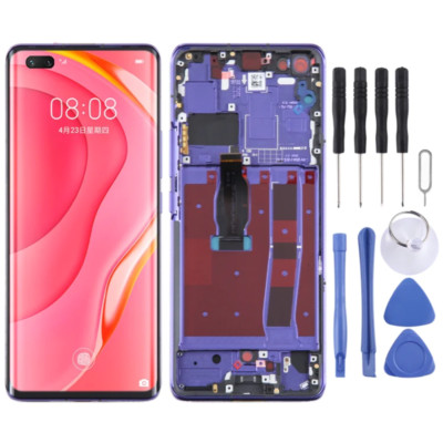 LCD Display Touch Screen Digitizer W/ Blue Frame For Huawei Nova 7 Pro JER-AN10